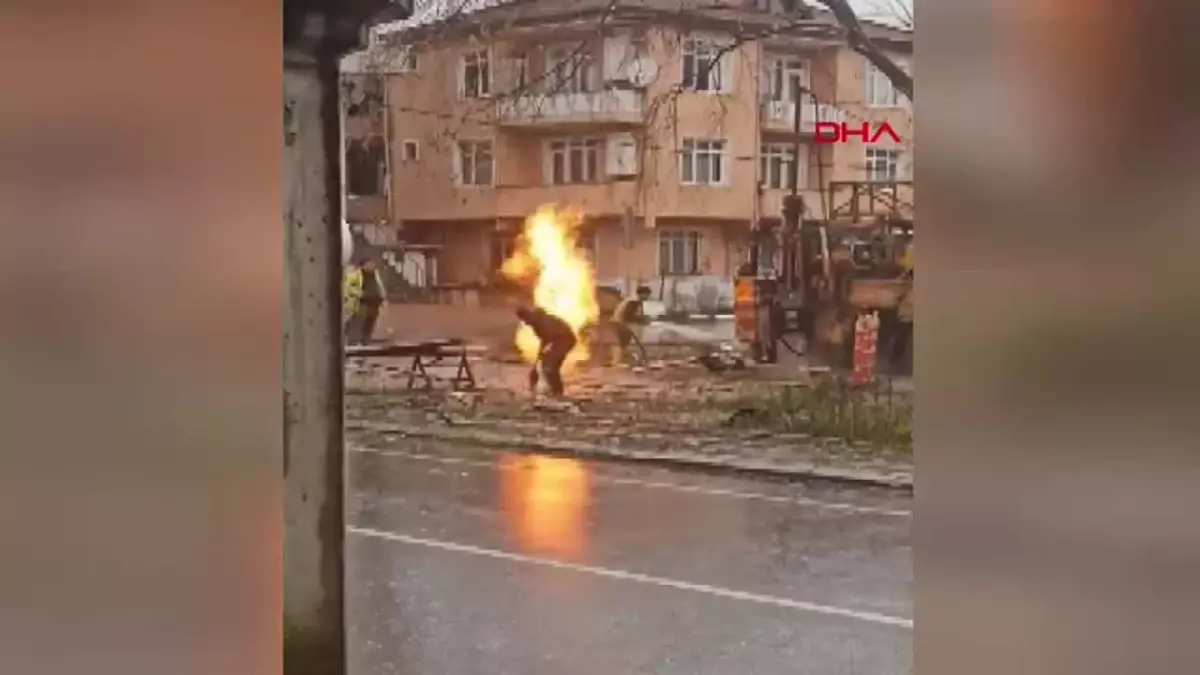 Kartepe’de Metro İnşaatında Metan Gazı Yangını